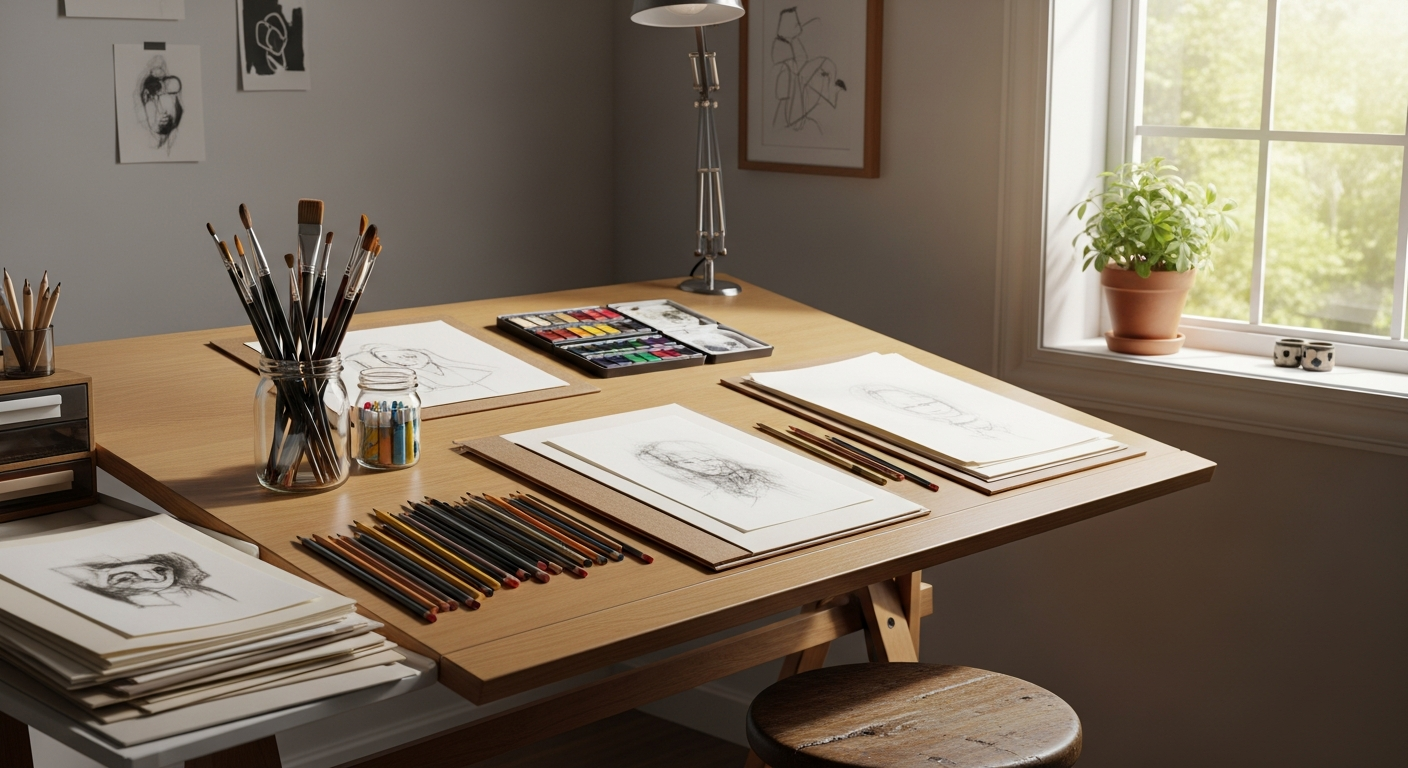 Рабочее место художника